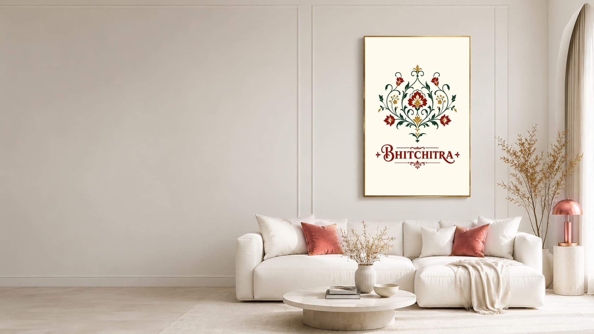 Bhitchitra living room artwork